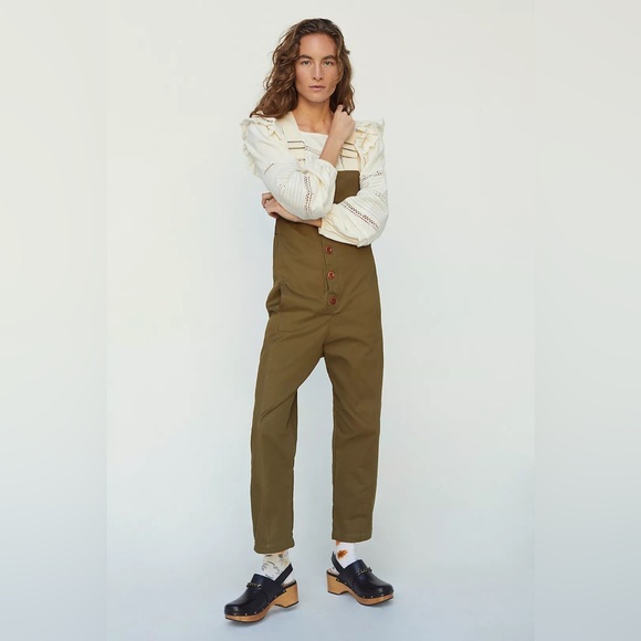 Caron Callahan Pants - NWOT Anthropologie Caron Callahan Brynn Twill Jumpsuit Size XS Z527
